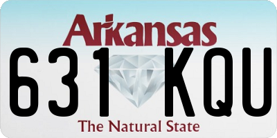 AR license plate 631KQU