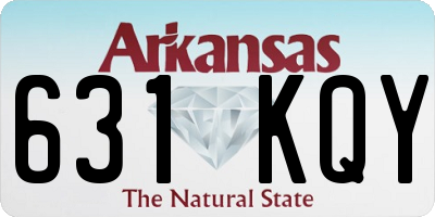 AR license plate 631KQY