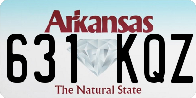AR license plate 631KQZ