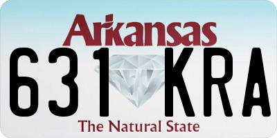 AR license plate 631KRA