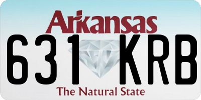 AR license plate 631KRB