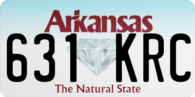 AR license plate 631KRC