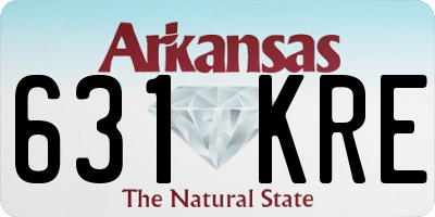 AR license plate 631KRE