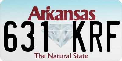 AR license plate 631KRF