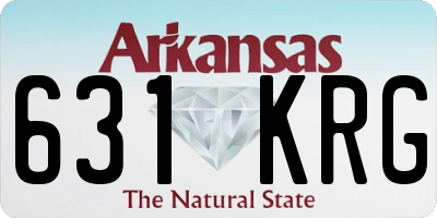 AR license plate 631KRG