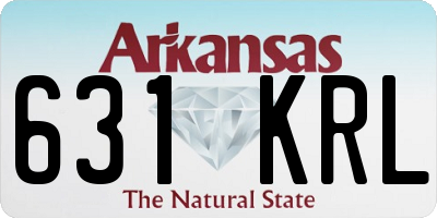 AR license plate 631KRL