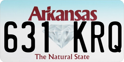 AR license plate 631KRQ