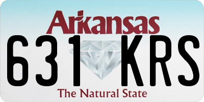 AR license plate 631KRS