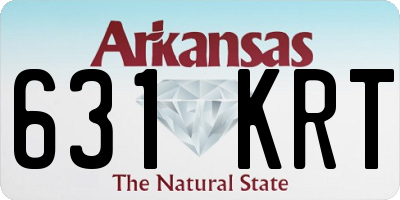 AR license plate 631KRT