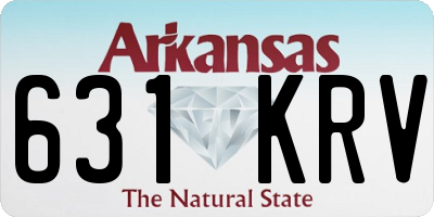 AR license plate 631KRV