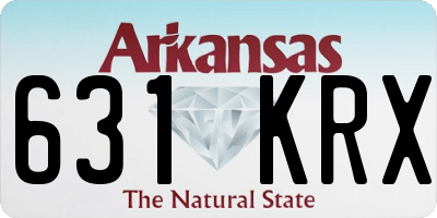 AR license plate 631KRX
