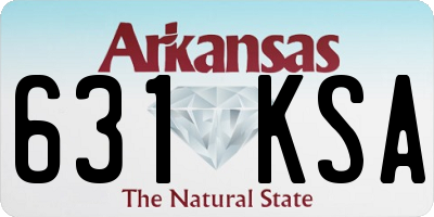 AR license plate 631KSA