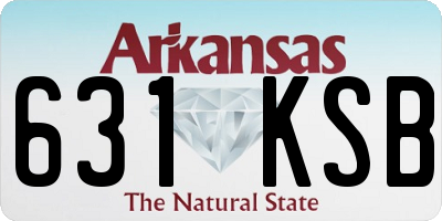 AR license plate 631KSB