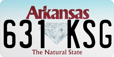 AR license plate 631KSG