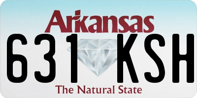 AR license plate 631KSH