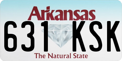 AR license plate 631KSK