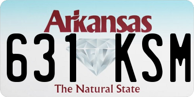 AR license plate 631KSM