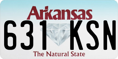 AR license plate 631KSN