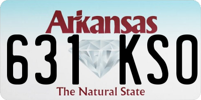 AR license plate 631KSO