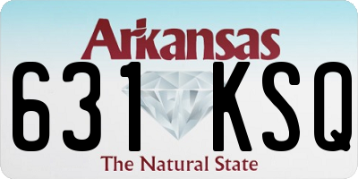 AR license plate 631KSQ