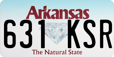 AR license plate 631KSR