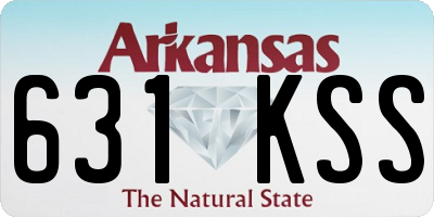 AR license plate 631KSS