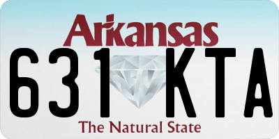 AR license plate 631KTA