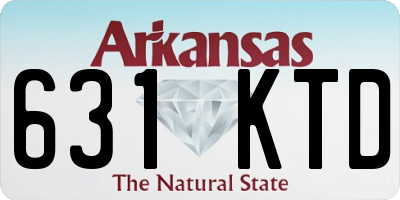 AR license plate 631KTD
