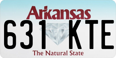 AR license plate 631KTE