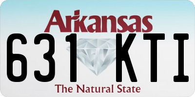 AR license plate 631KTI
