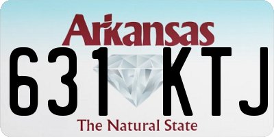 AR license plate 631KTJ