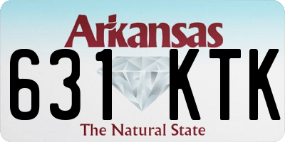 AR license plate 631KTK