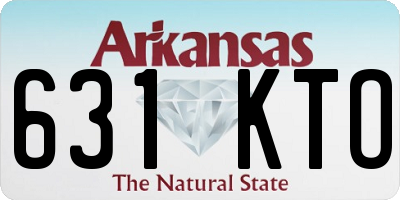 AR license plate 631KTO