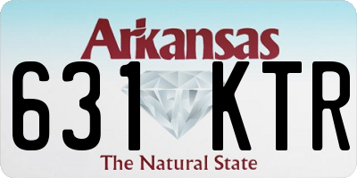 AR license plate 631KTR