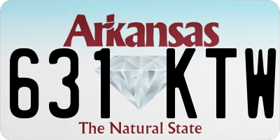 AR license plate 631KTW