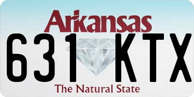 AR license plate 631KTX