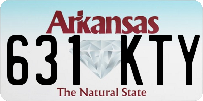 AR license plate 631KTY