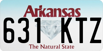 AR license plate 631KTZ