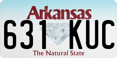 AR license plate 631KUC