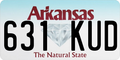 AR license plate 631KUD