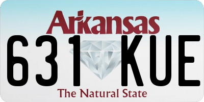 AR license plate 631KUE