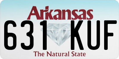 AR license plate 631KUF