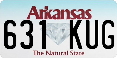 AR license plate 631KUG