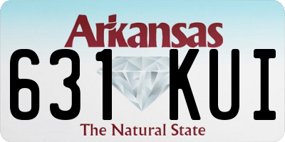 AR license plate 631KUI