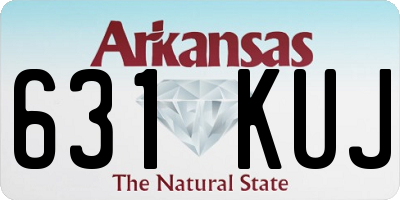 AR license plate 631KUJ
