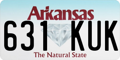 AR license plate 631KUK