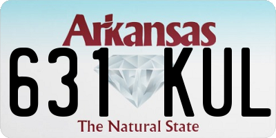 AR license plate 631KUL