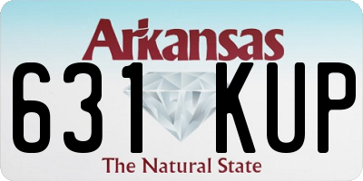 AR license plate 631KUP