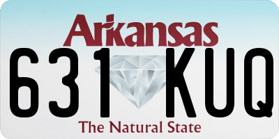 AR license plate 631KUQ