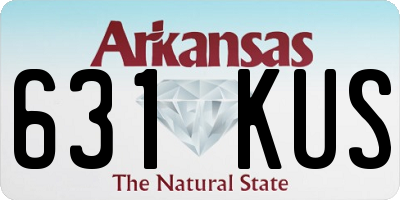 AR license plate 631KUS